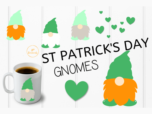 St. Patrick's Day Gnomes Clip Art