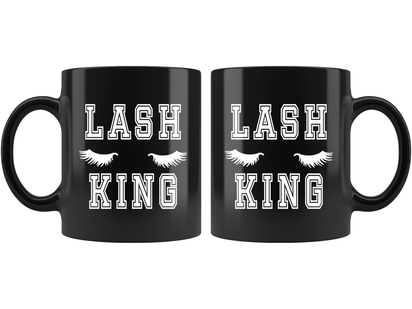 Lash King Black Coffee Mug Gift