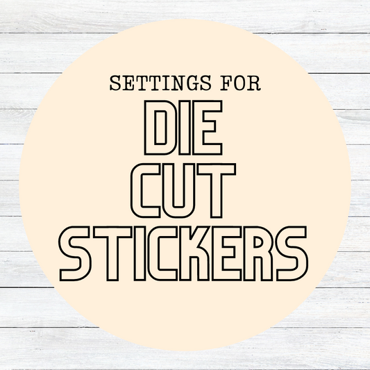 Die Cut Stickers on Matte Vinyl Paper