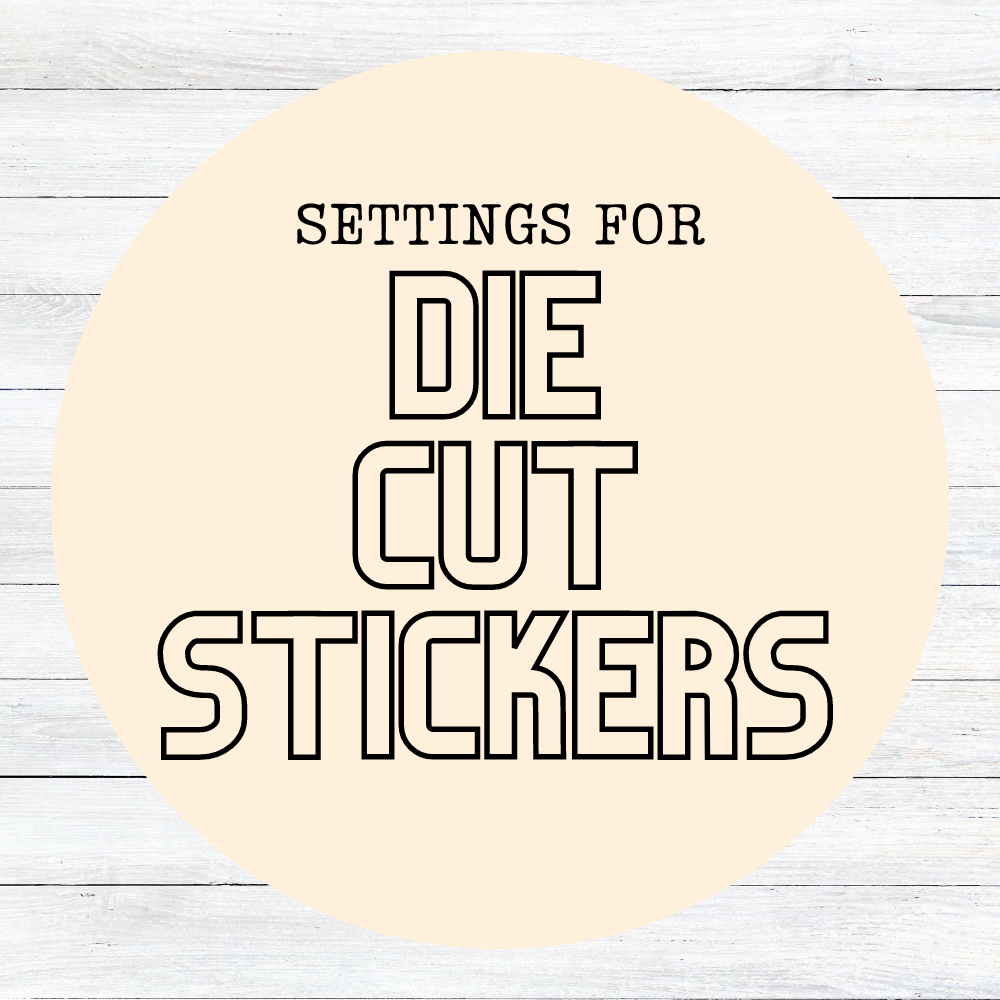 Die Cut Stickers on Matte Vinyl Paper