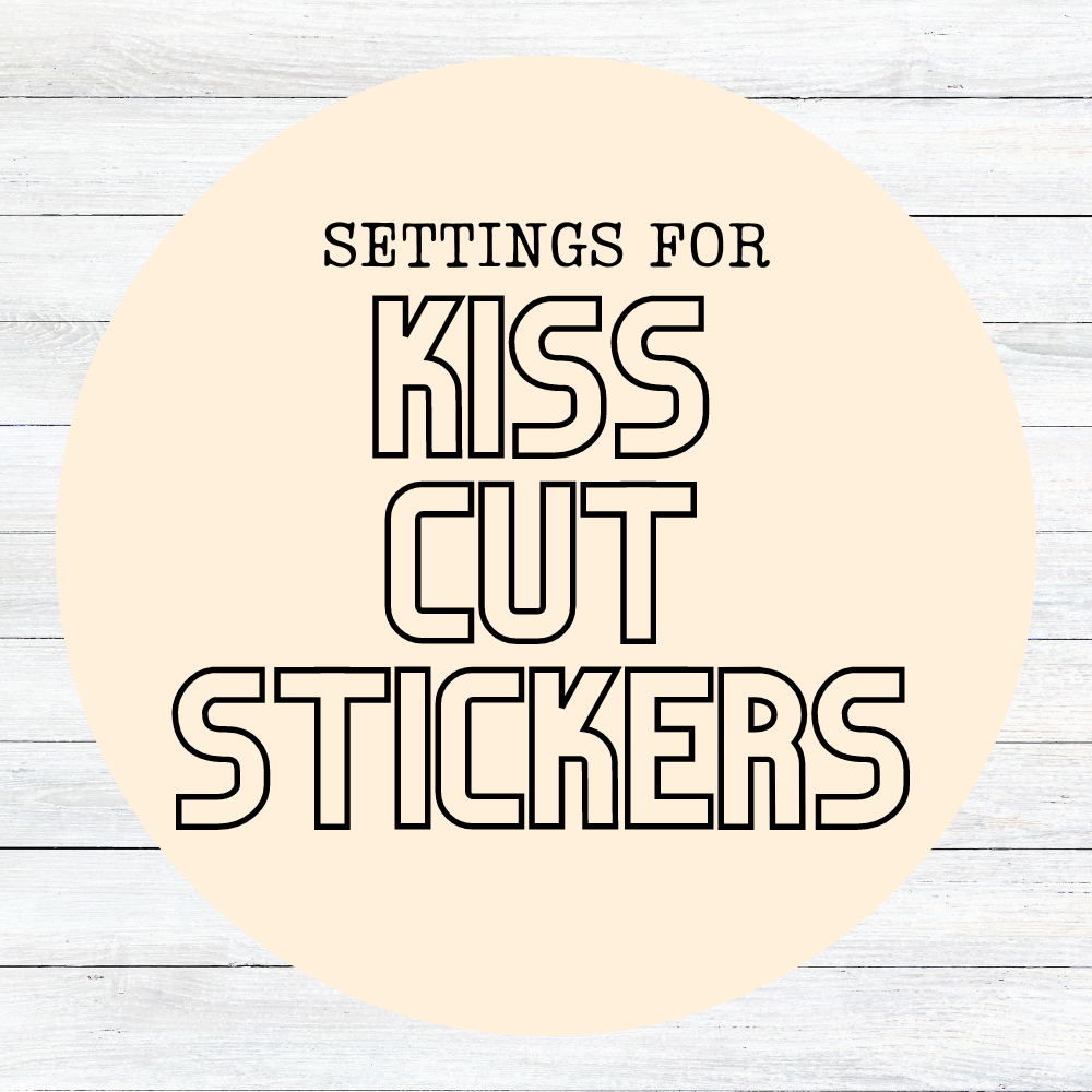 Kiss Cut Silhouette Cameo Setting for Zicoto Matte Vinyl Sticker Paper