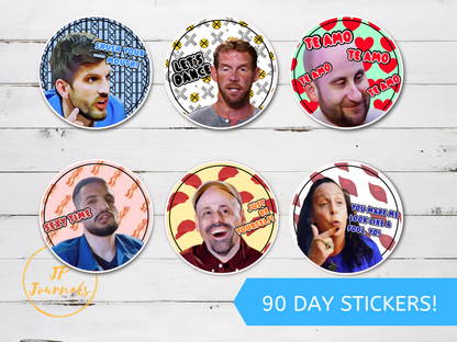 NEW 90 Day Fiance Sticker Set, Funny 90 Day Fiance Fan Gift