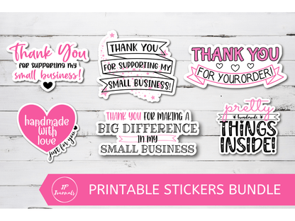 Handmade Small Business Thank You Sticker Bundle