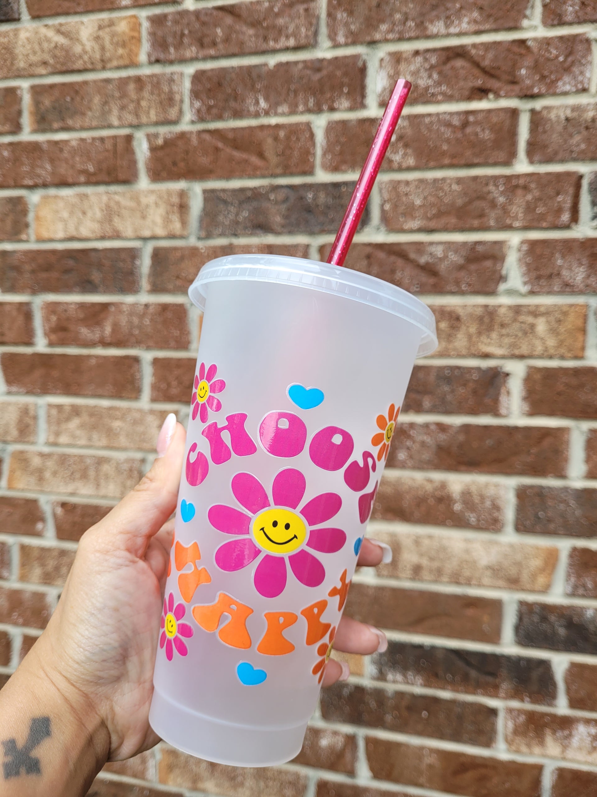 Choose Happy 40 oz Tumbler Cup – Sunkissed Boutique