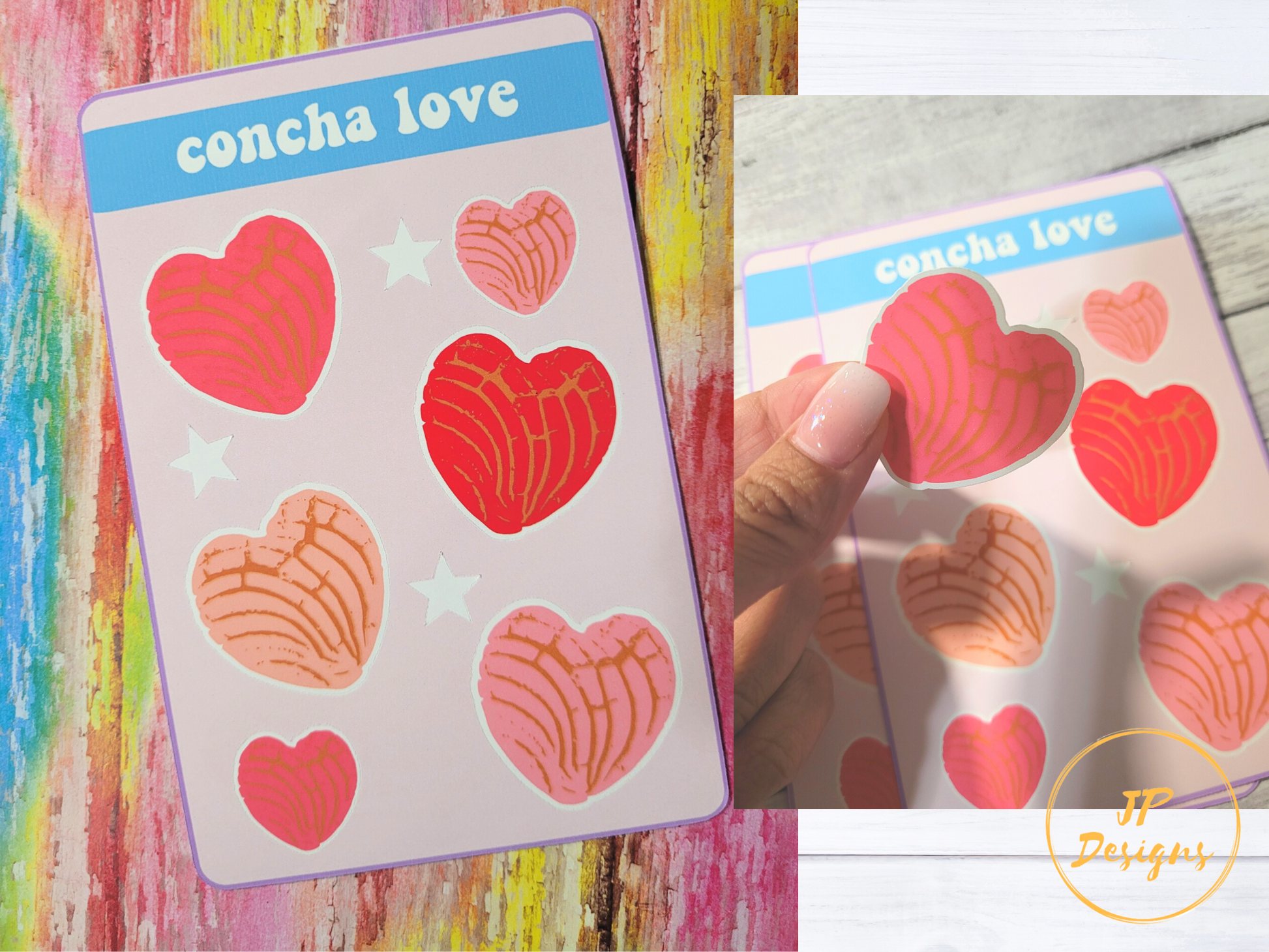Concha Love Sticker Sheet