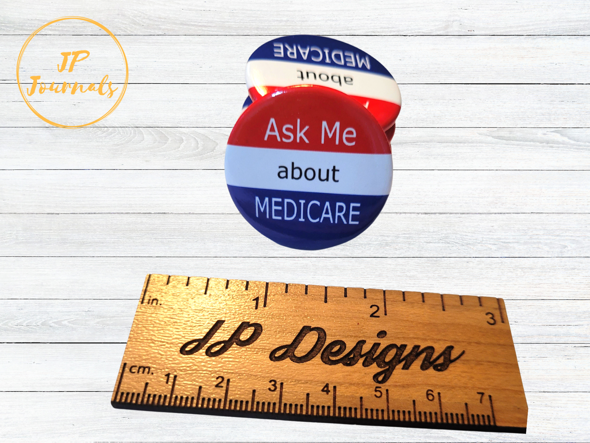 Ask Me About Medicare Marketing Pin 1.5 Inch