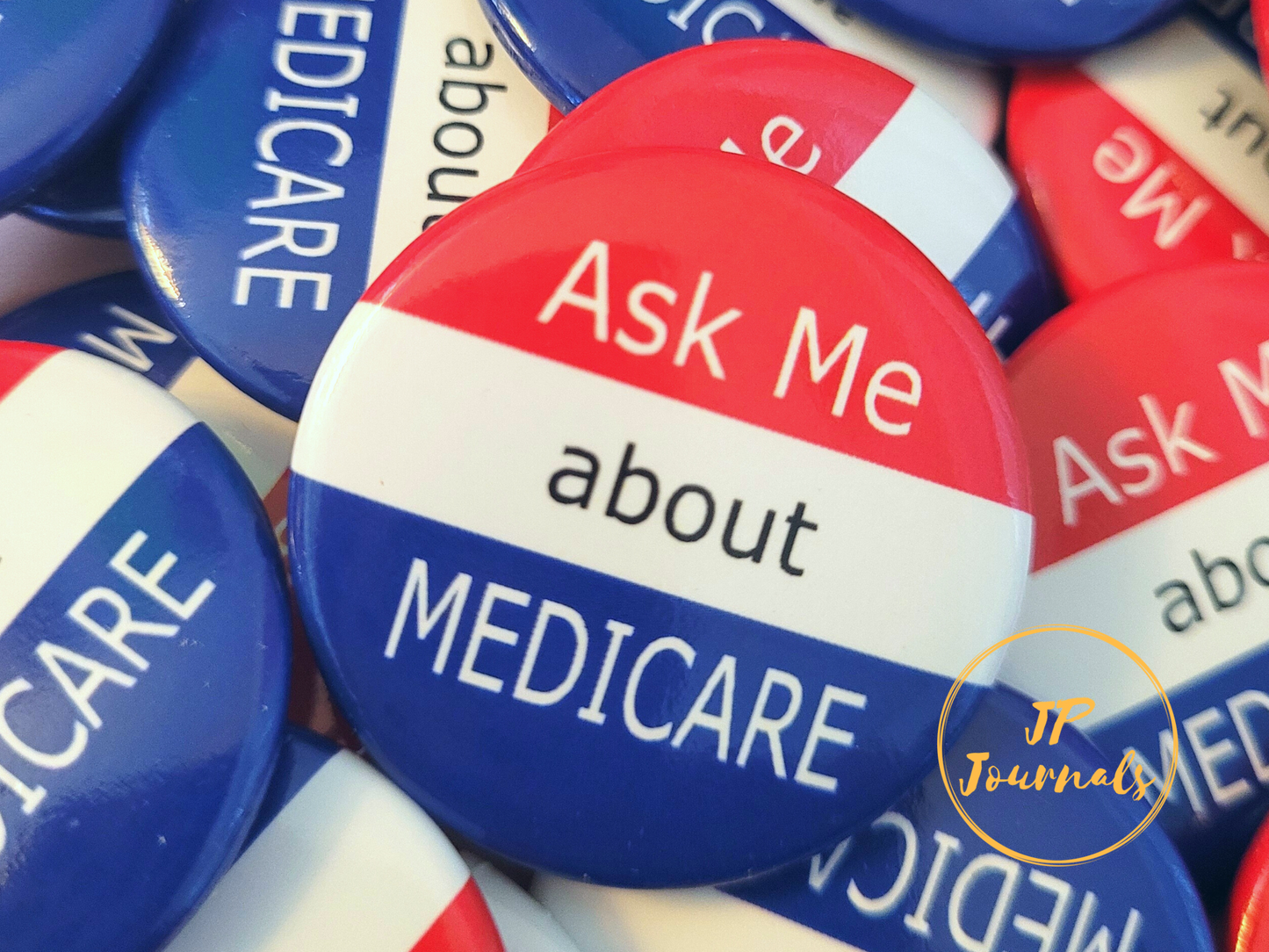 Ask Me About Medicare Marketing Pin 1.5 Inch