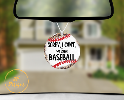Baseball Car Air Freshener, Cute Baseball Mom Gift