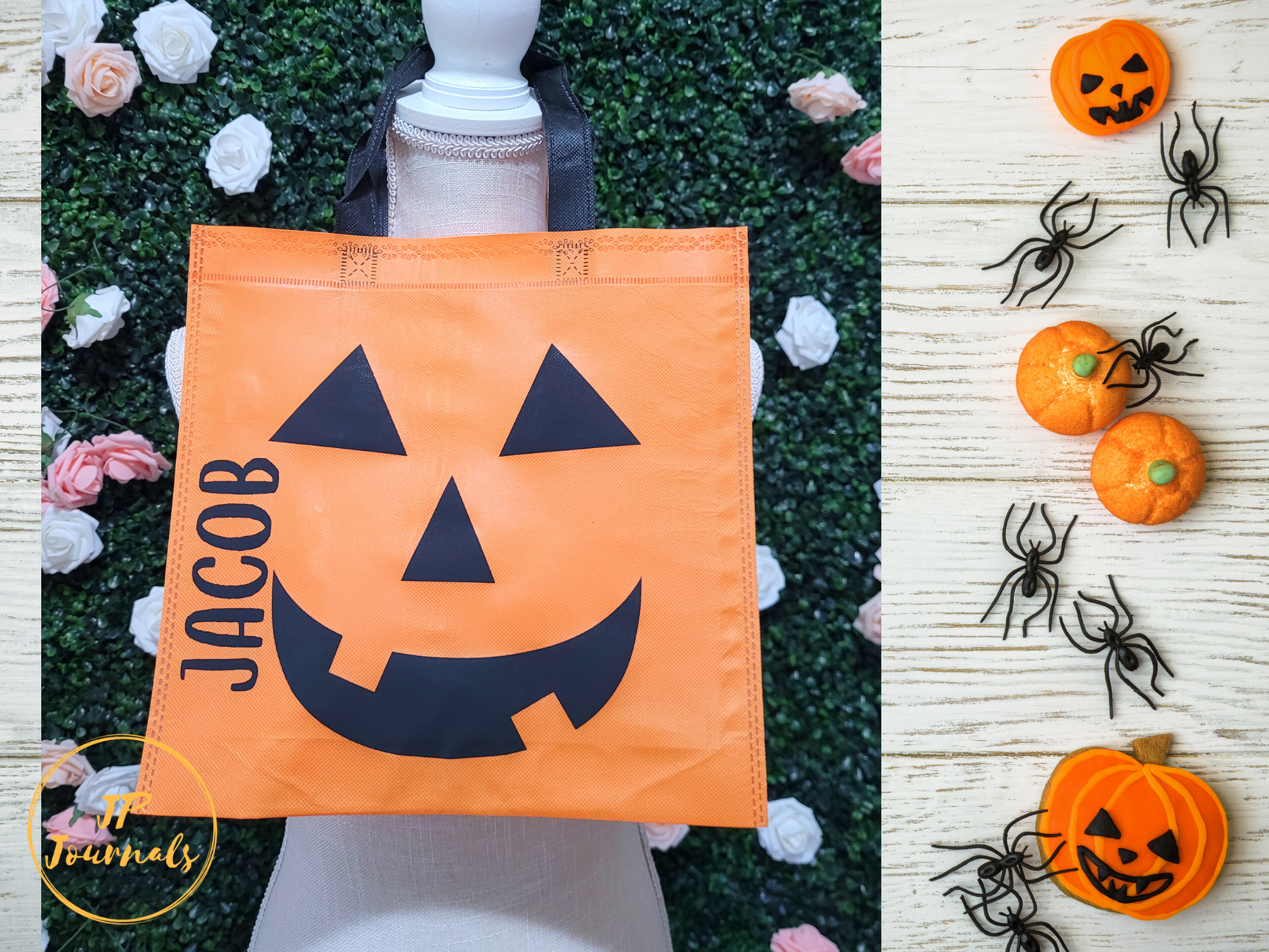 Cute Customized Halloween Trick or Treat Bag for Kids
