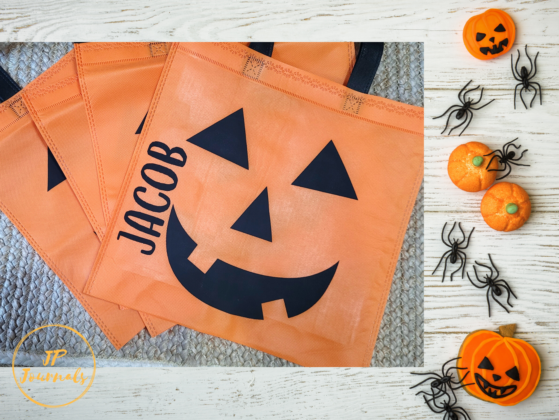 Cute Customized Halloween Trick or Treat Bag for Kids