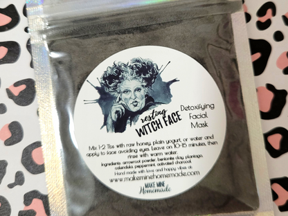 Resting Witch Face Detoxifying Halloween Face Mask