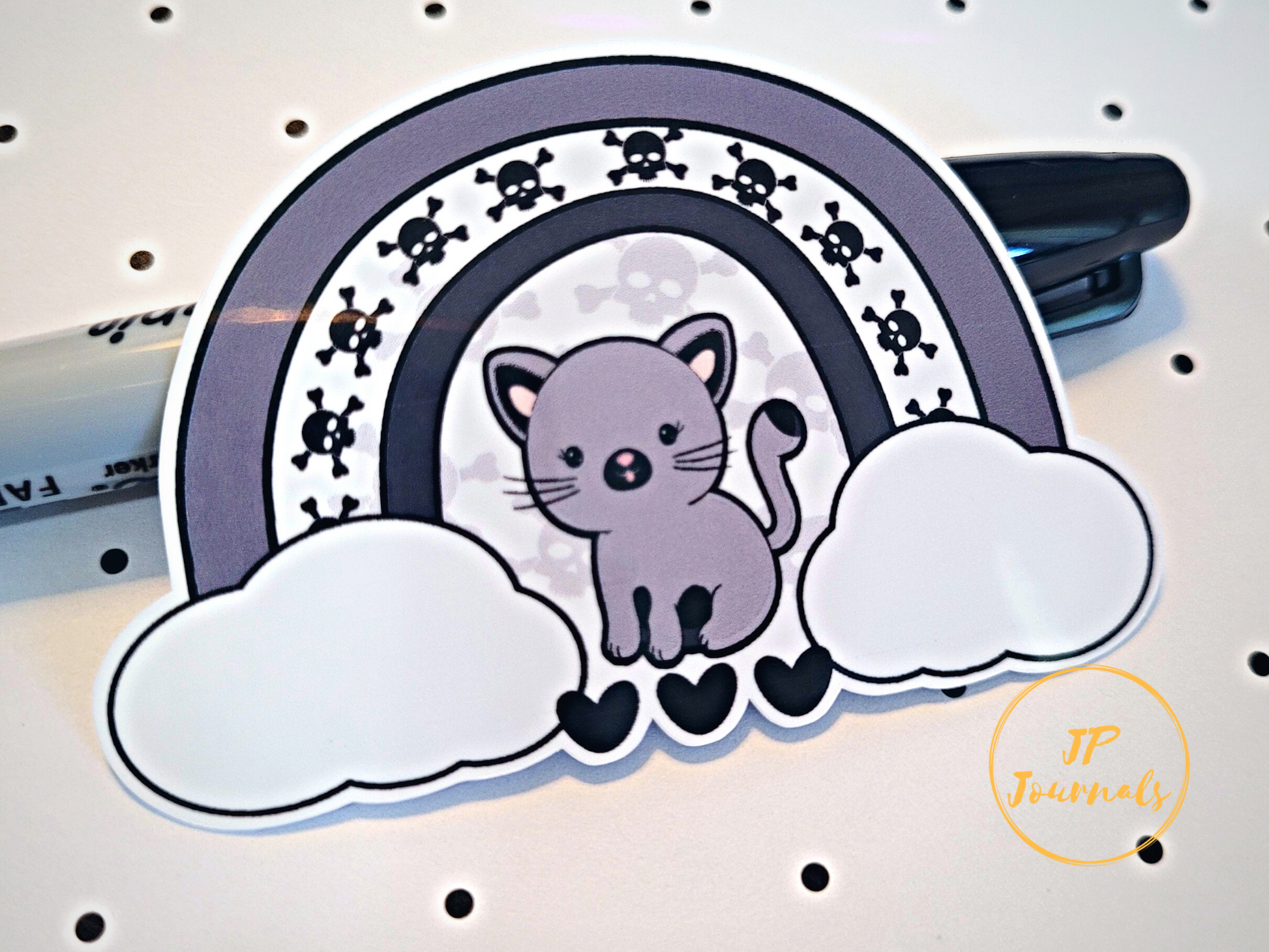 Emo Kawaii Kitty Sticker