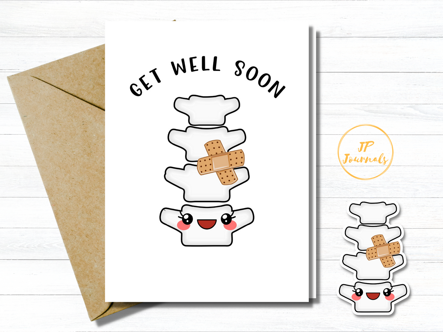 Spine Surgery Get Well Soon Greeting Card