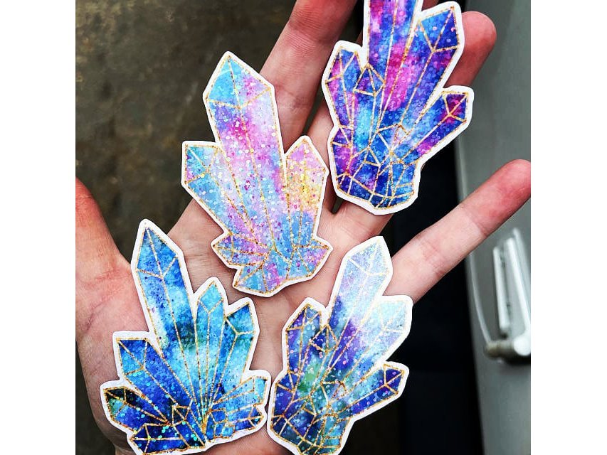 Sparkling Crystals Sticker Set