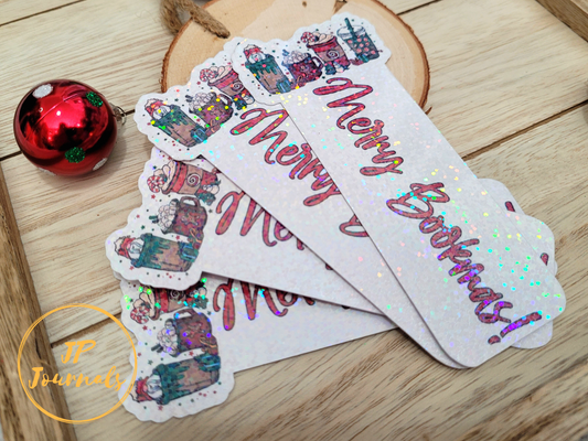 Christmas Bookmark Stocking Stuffer Gifts, Christmas Gifts for Book Lover, Book Club, Cute Gnome Christmas and Coffee Themed Book Mark