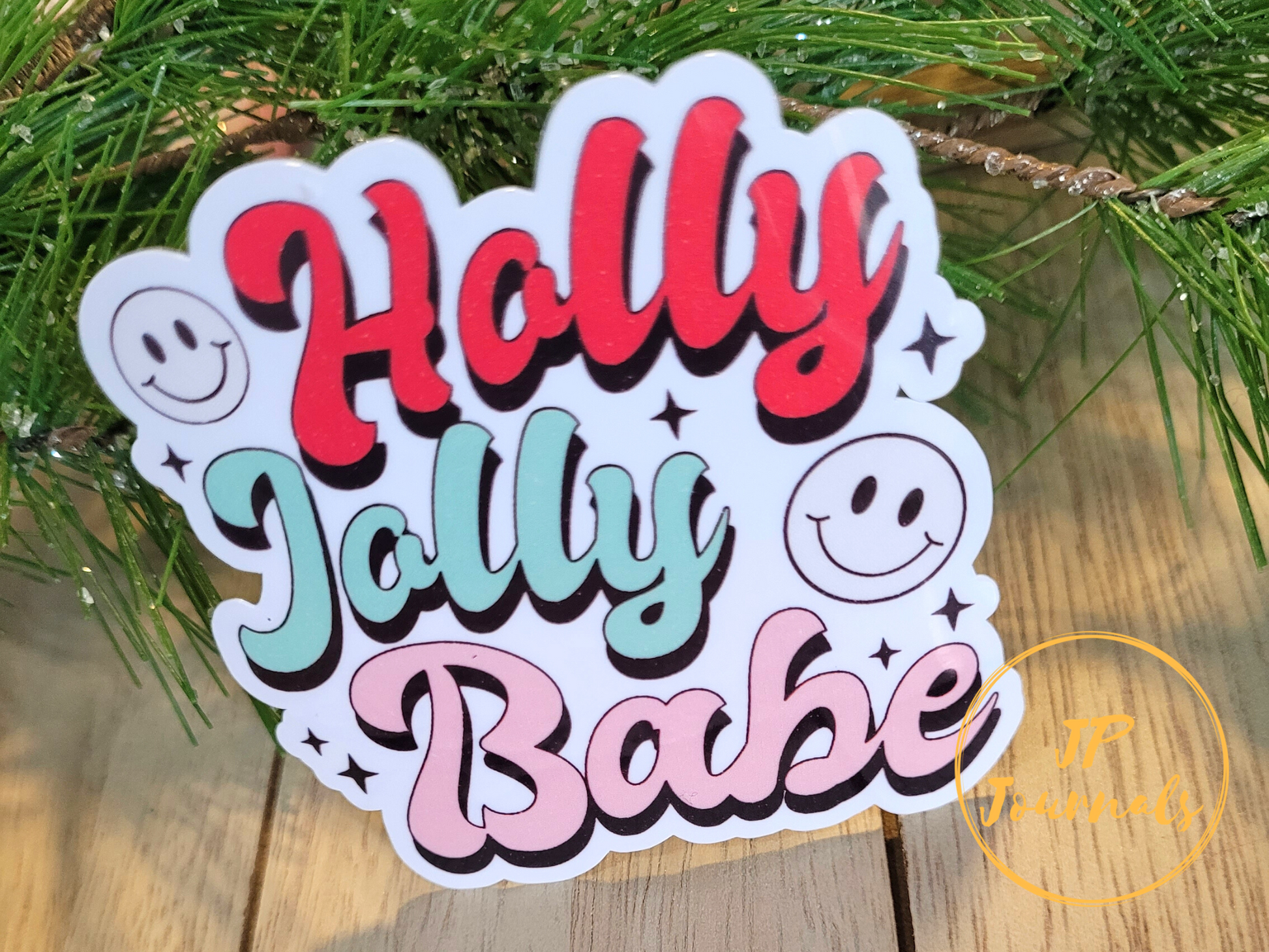 Holly Jolly planner stickers, Planner sticker kit, Holiday sticker