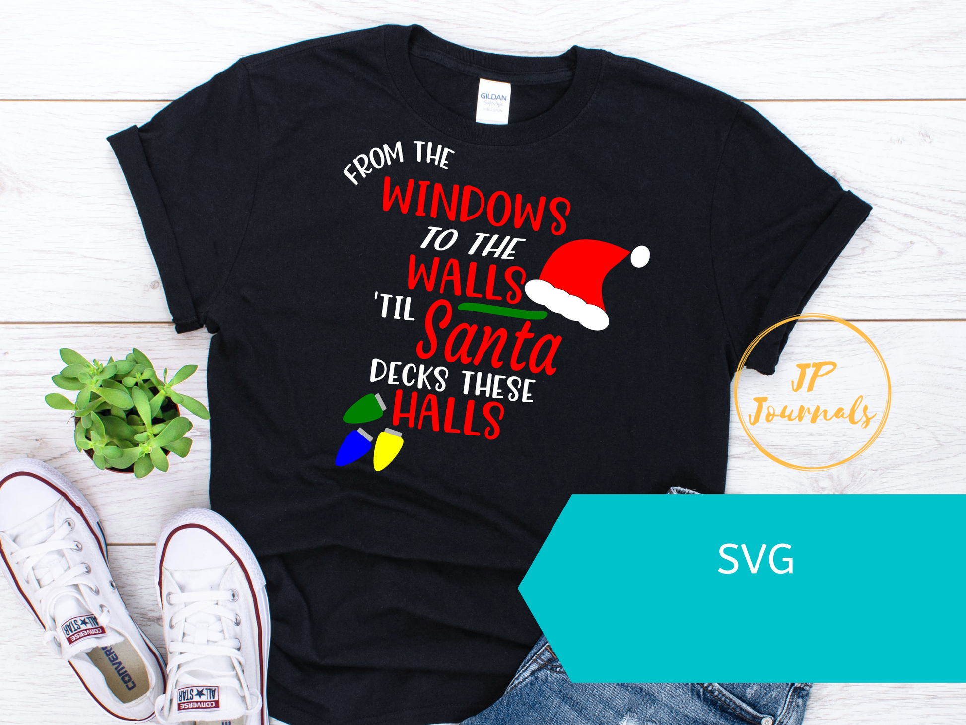 From the Windows to the Walls Santa SVG, Christmas SVG