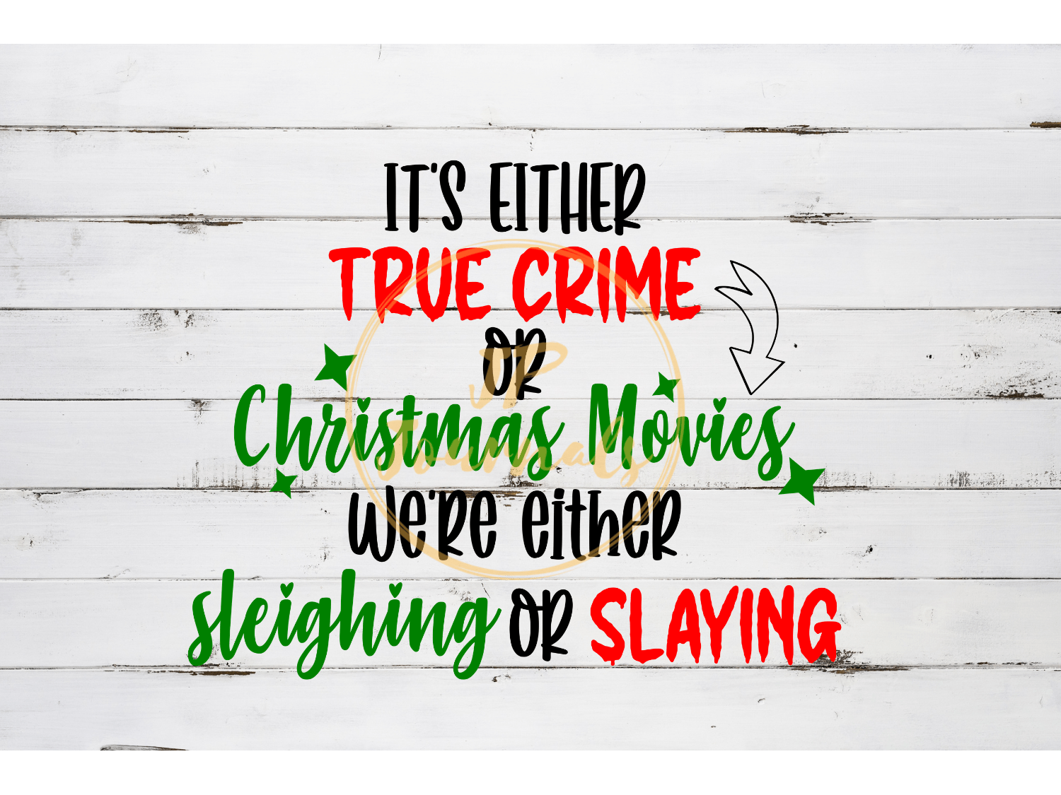 Funny True Crime and Christmas Movie SVG