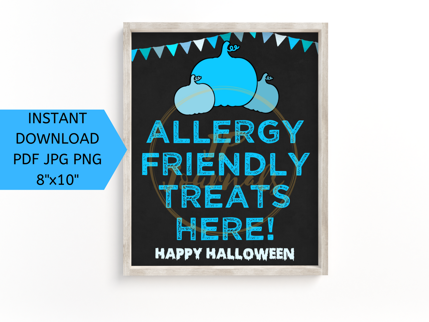 Teal Pumpkin Printable Sign - Allergy Friendly Treats Here