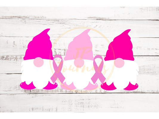 Breast Cancer Awareness Gnomes SVG File