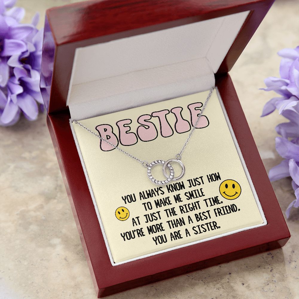 Retro Gift for Besties, Best Friend Vintage Themed Gift Necklace