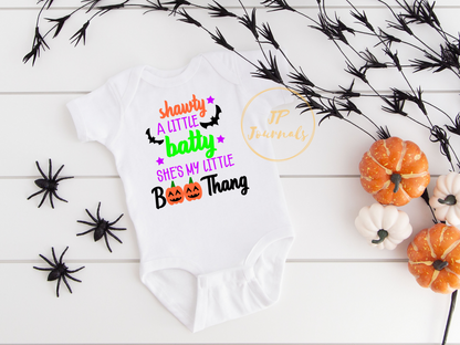Halloween SVG File, Shawty A Little Batty She's My Little Boo Thang, Baby Toddler Halloween SVG File, Halloween SVG for Baby Toddler