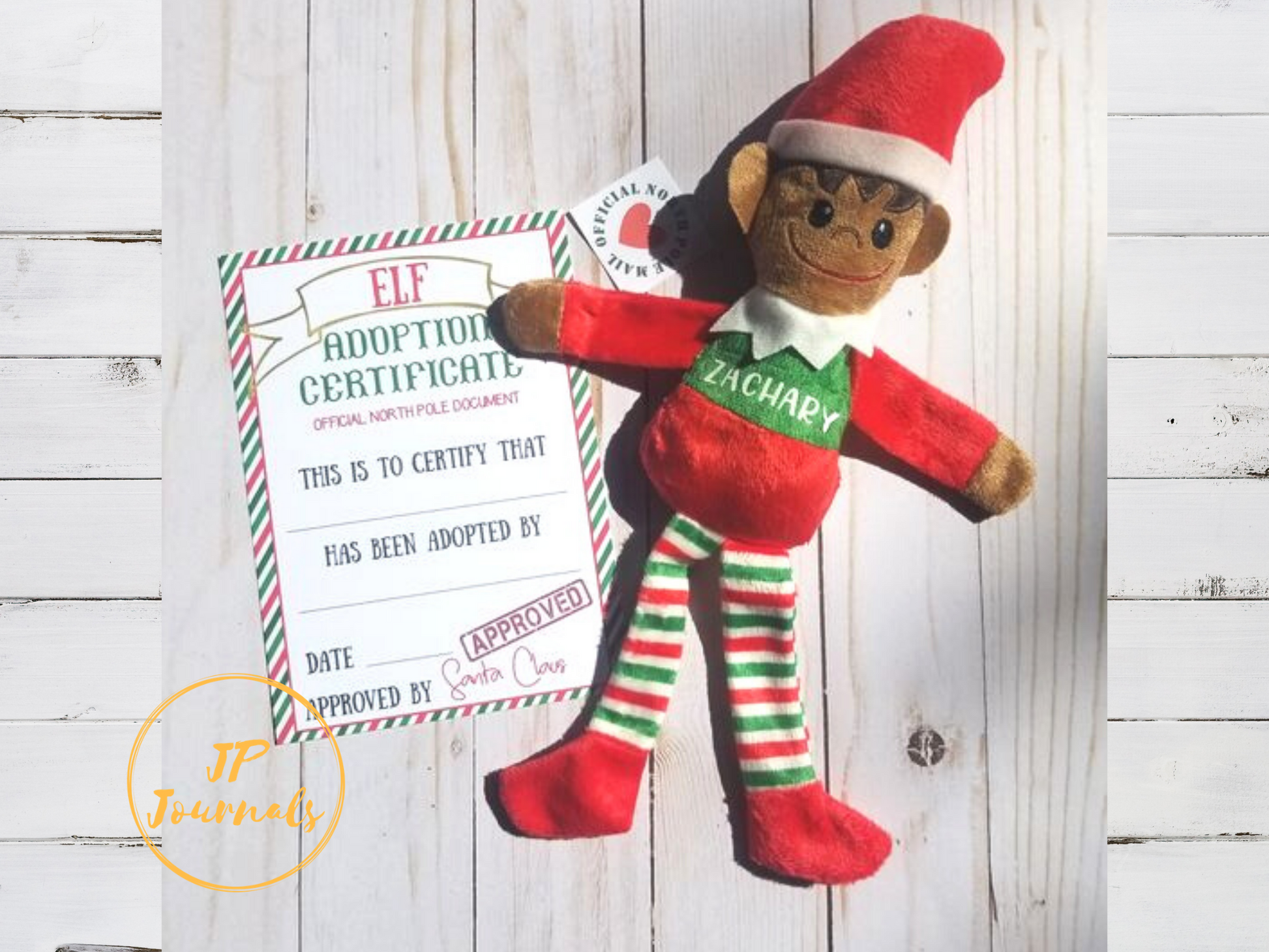 Personalized Christmas Elf, Brown 