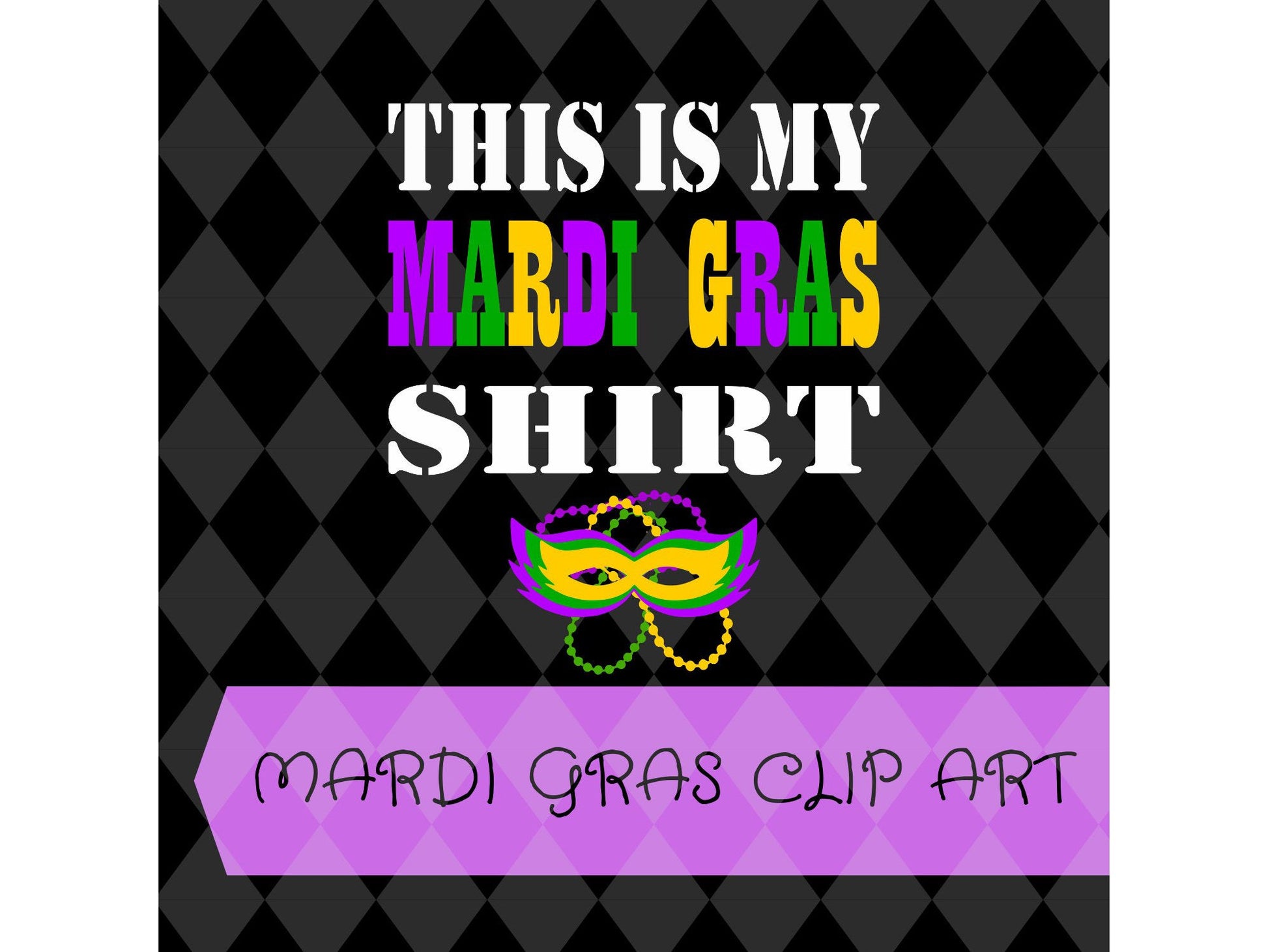 Mardi Gras printable Stickers, Sublimation Design