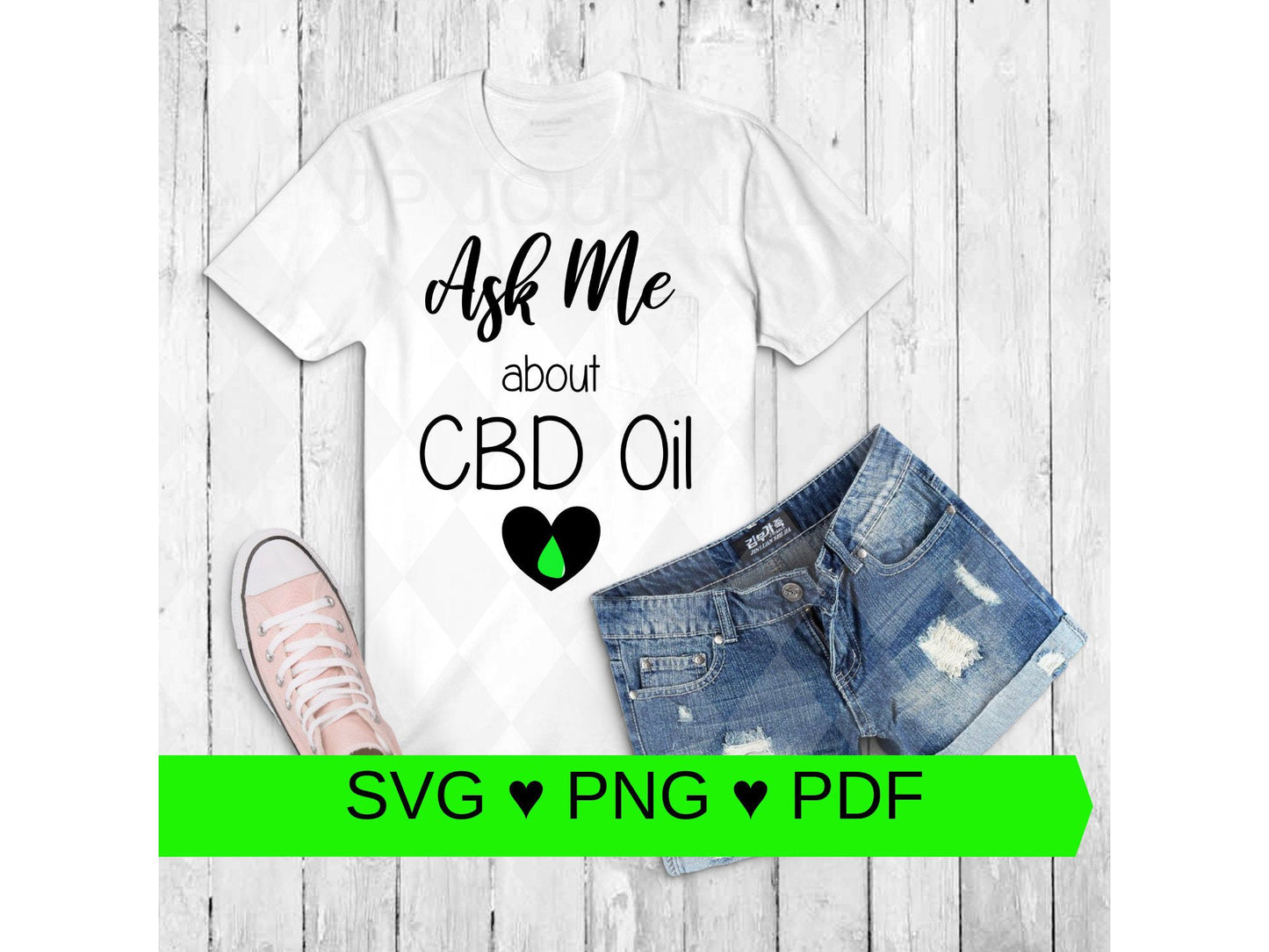 Ask Me About CBD Oil Clip Art - Business Marketing and Promotion PDF SVG