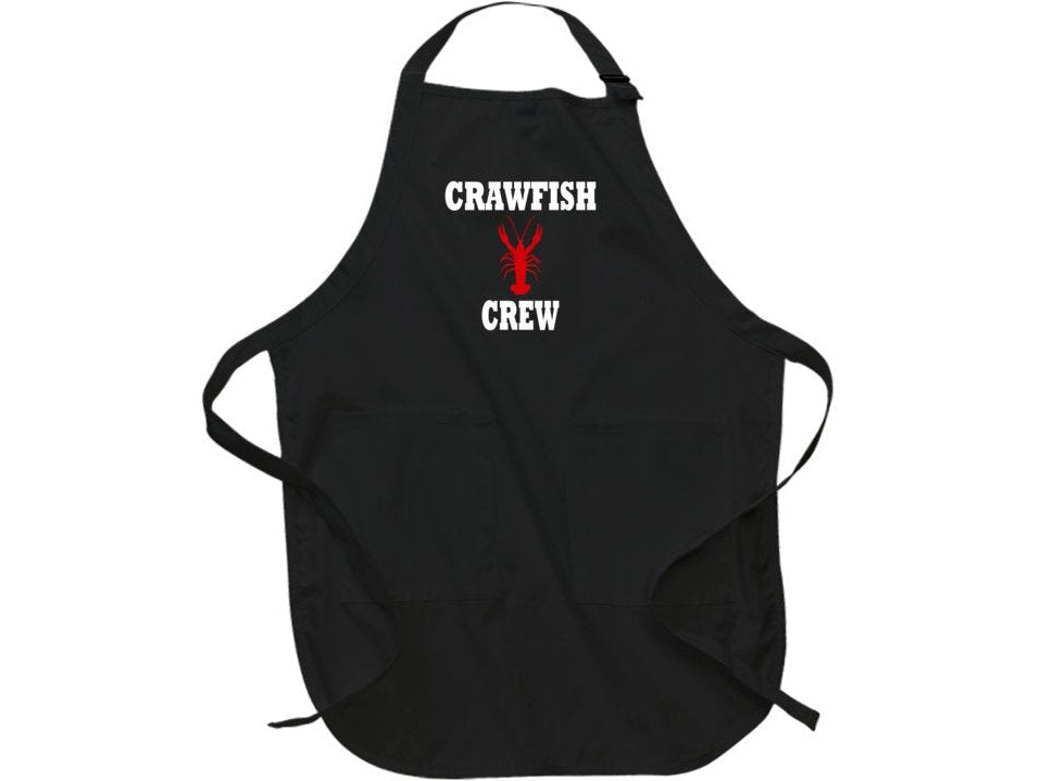 Crawfish Lover Gift Apron for Men and Women - Perfect for Mardi Gras, Crawfish Boil, Fesitval, Parade or Party!