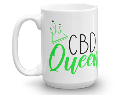 CBD Queen - CBD Oil Enthusiast Gift Coffee Mug - CBD Oil Business Marketing Hemp