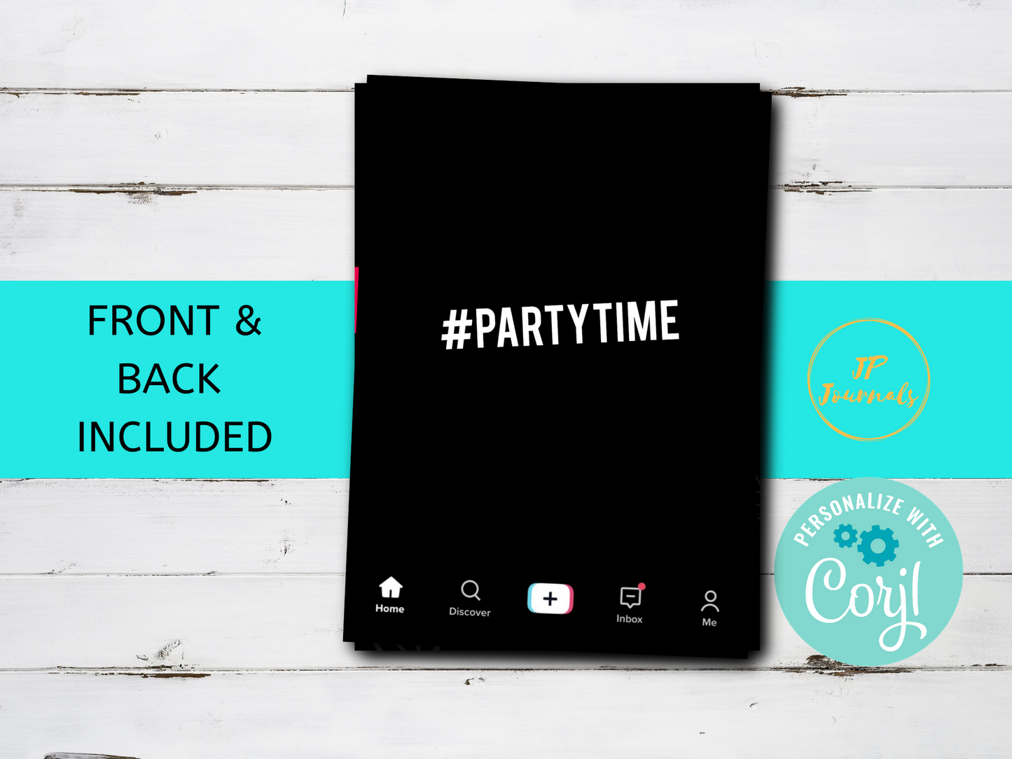 Tik Tok Style Birthday Party Invitation Digital Template, Printable Birthday Party Invitation, Edit Online, Print at Home