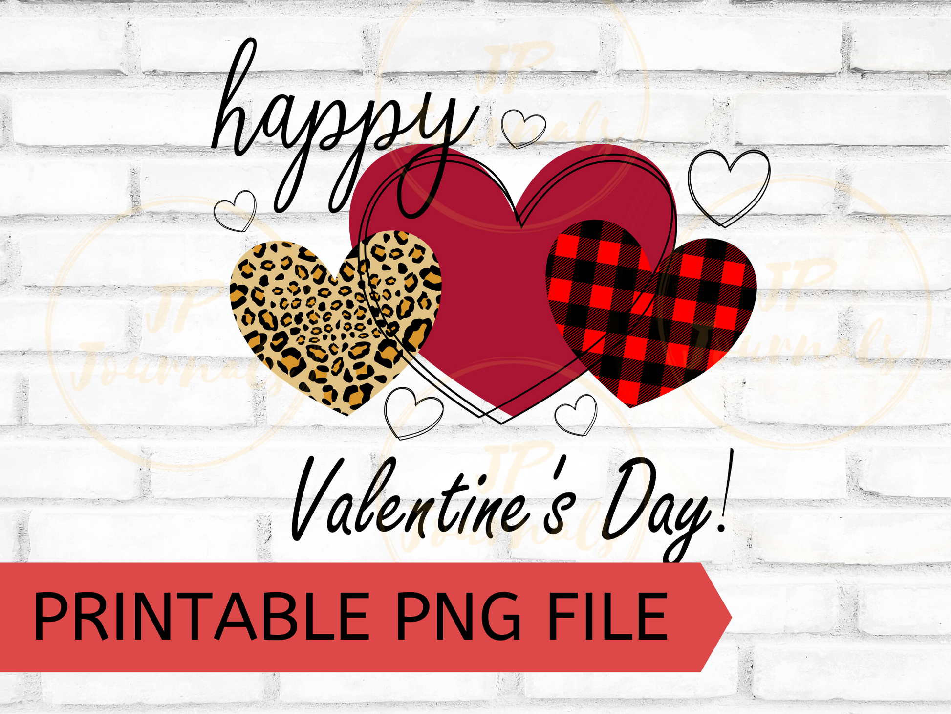 Happy Valentine's Day PNG Clip Art Sublimation Design