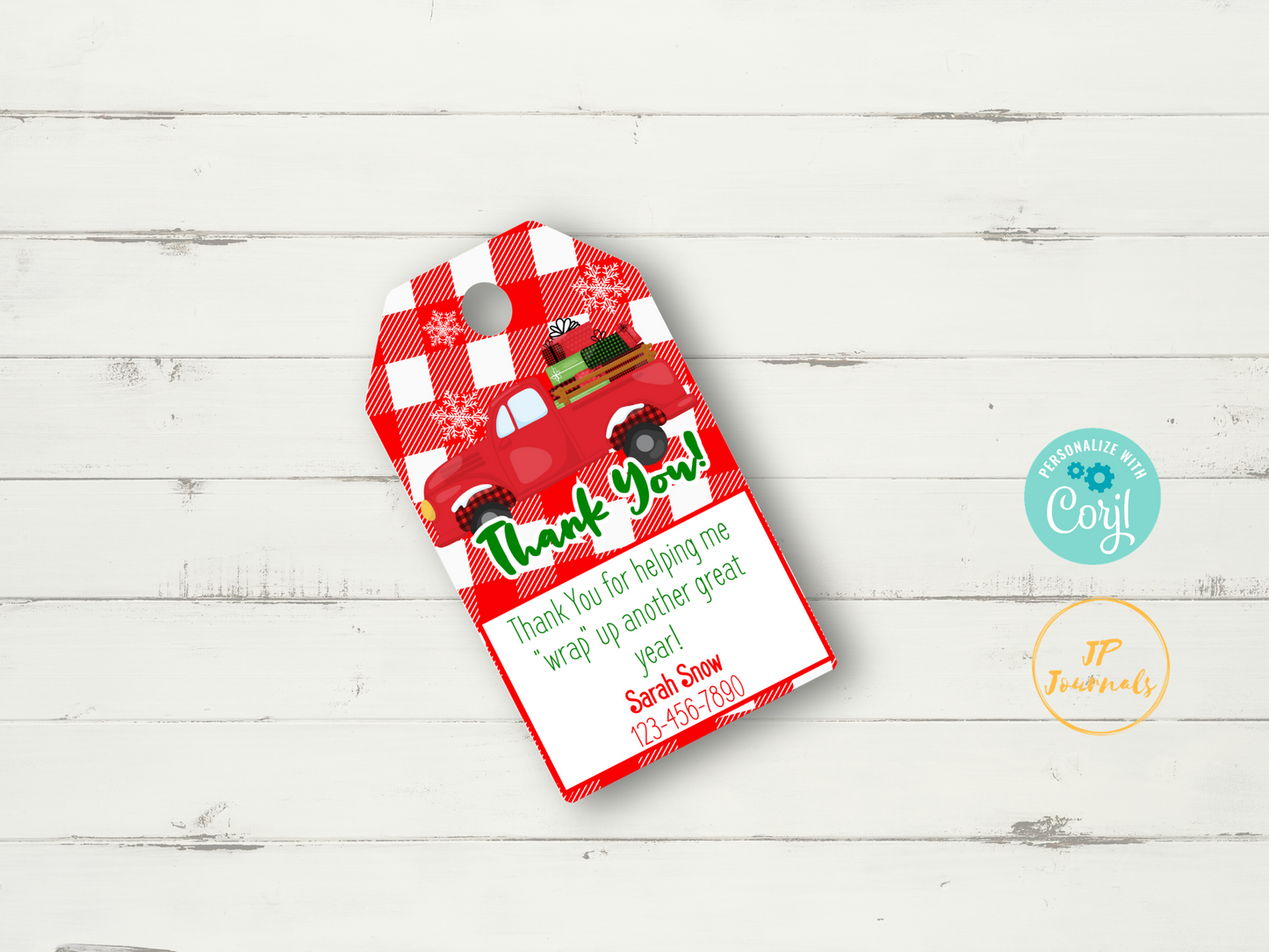 Real Estate Agent Marketing - Printable Gift Tags - Thank You for Wrapping Up - Christmas Client Gift Tags - Business Marketing